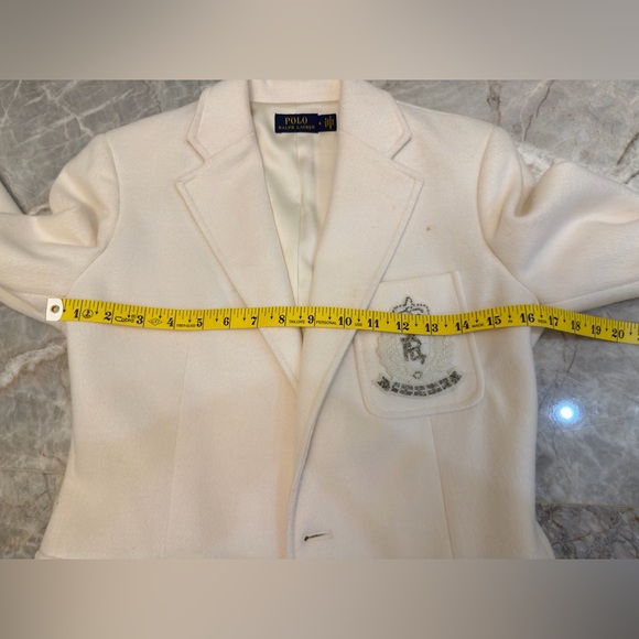 Polo Ralph Lauren Elegant White(cream)color Blazer with beaded embroidery Size 4 - Picture 15 of 17